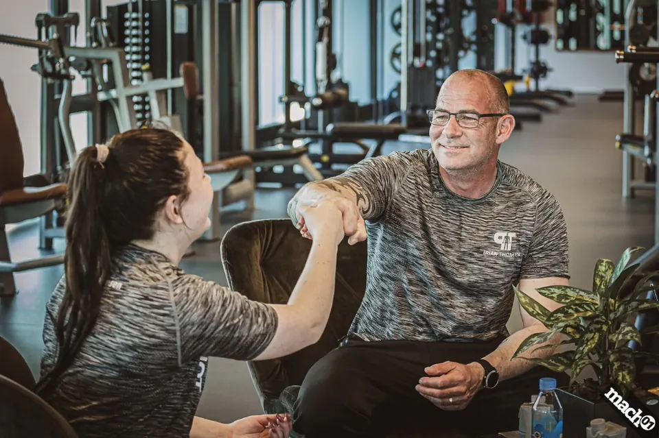 Fistbump efter træning